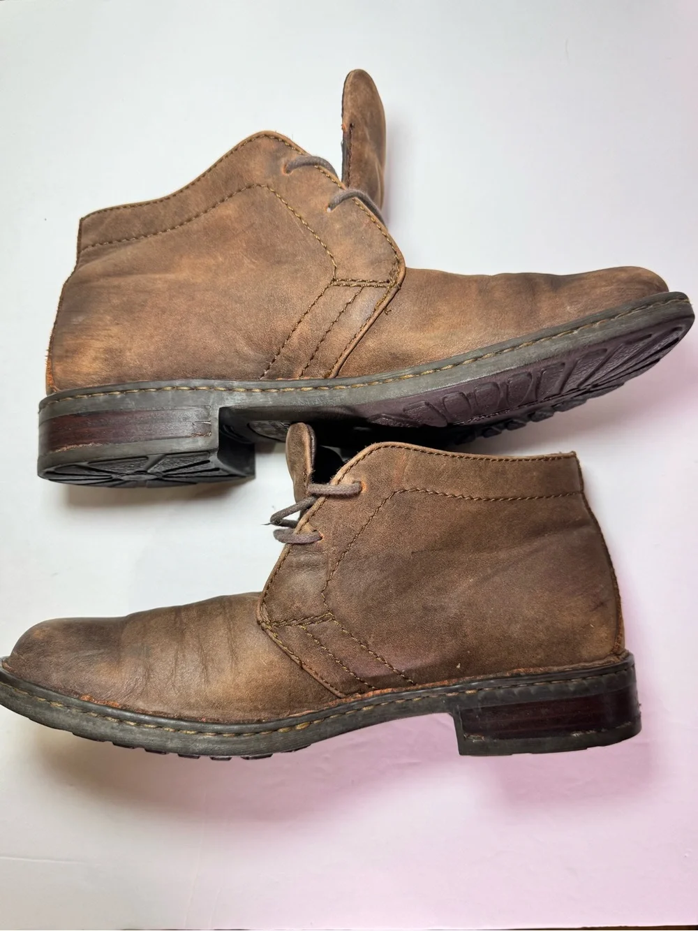 Born Handcrafted Brown Leather Lace-Up Chukka Boots Men’s Size 8 M
